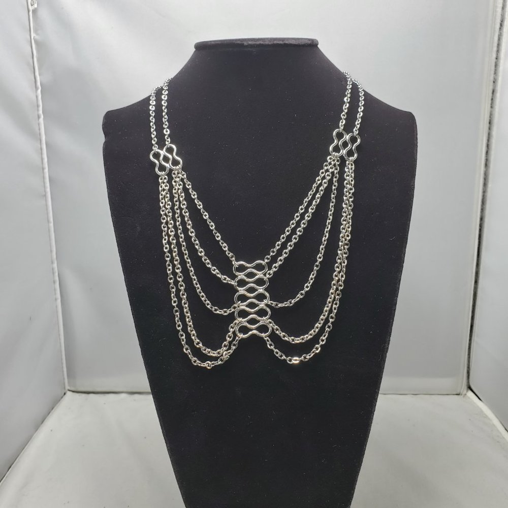 Target silver multi link chain with figure 8 design NWT
